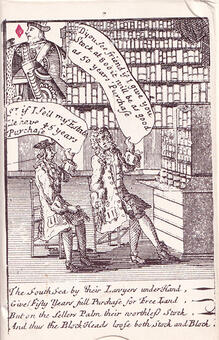 Факсимиле игральных карт South Sea Bubble Playing Cards изданных в 1720 году